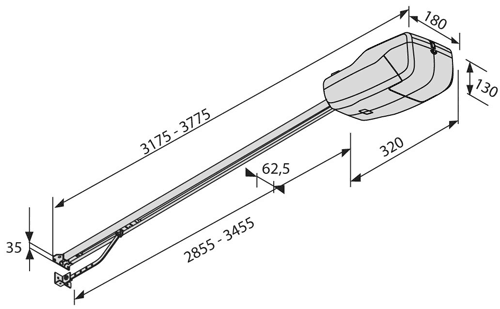KIT TIZIANO 3020 габаритные размеры